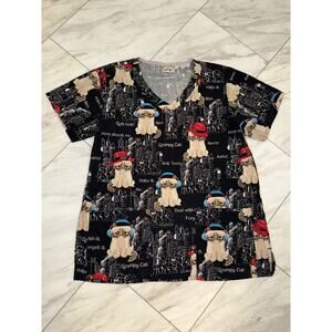 Grumpy Cat Shirt Size Medium Black Graphic All Over Print Meme Tee Funny Animals